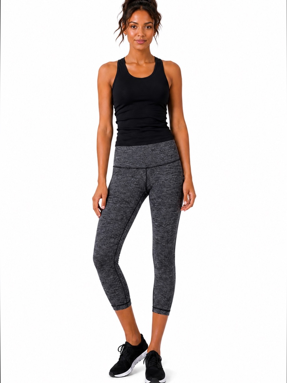 lululemon athletica Gray Cropped Leggings, 10
